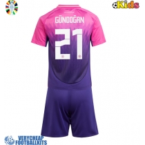 Germany Ilkay Gundogan #21 Replica Away Minikit Euro 2024 Short Sleeve (+ pants)